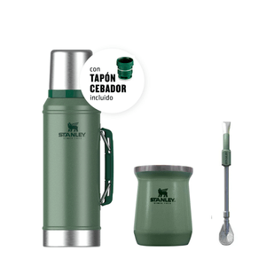 Combo Stanley Termo 950Ml + Mate 236Ml + Bombilla Spoon