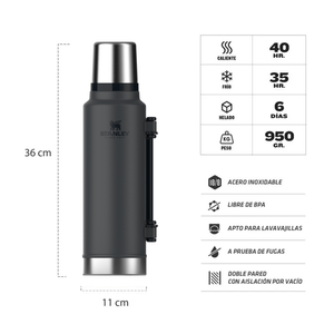 Termo Stanley Clasico Asa Plegable | 1.4 lts.