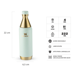Botella térmica Stanley All day slim Gilded | 591 ml.