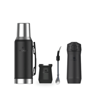 Combo Mate Stanley Termo 1.2L + Mate 236ml + Bombilla Spoon + Yerbera Stay Fresh